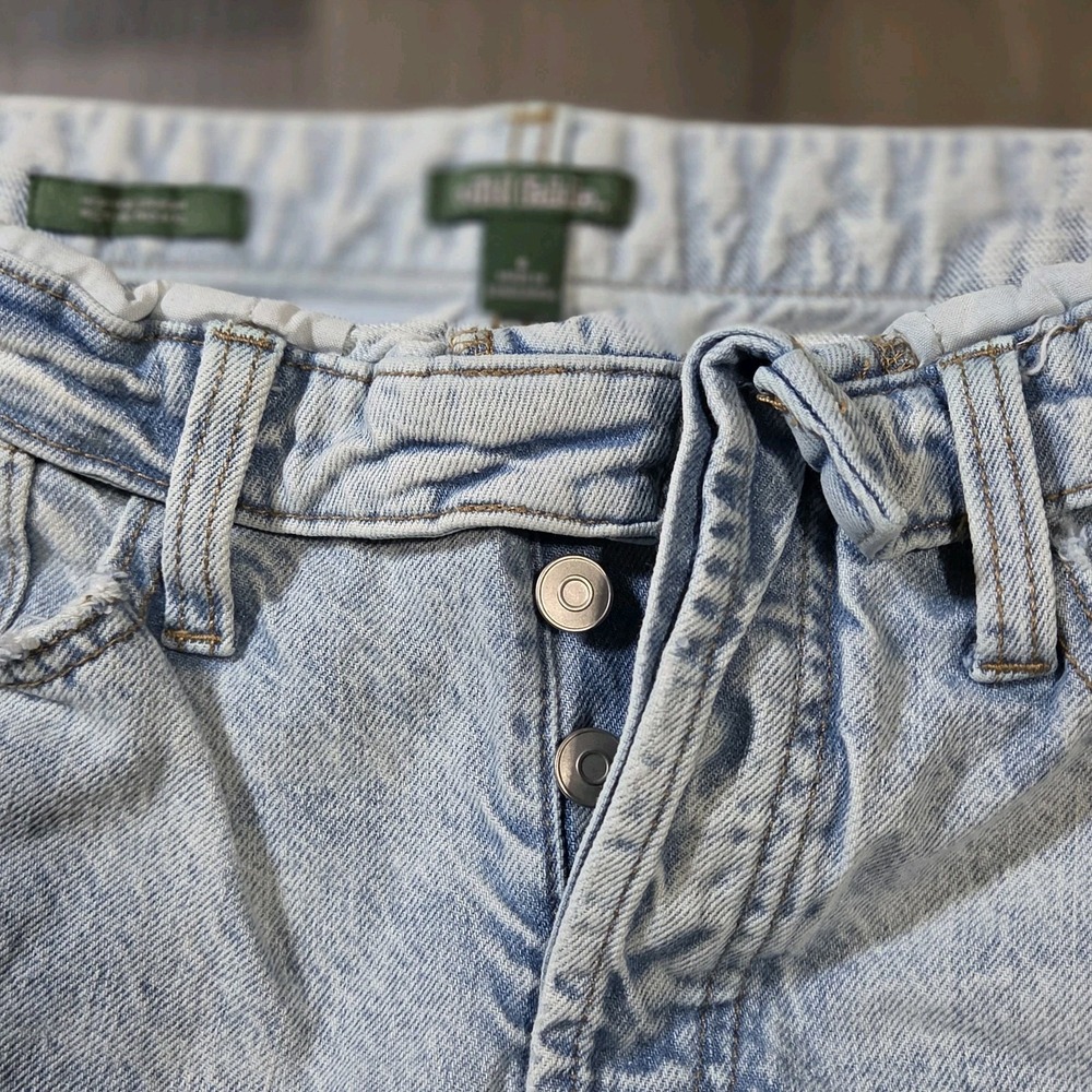 Wild Fable Women's Wide-Leg Jeans Size 6 Light Wash Blue Distressed 5-Pocket - Picture 3 of 9